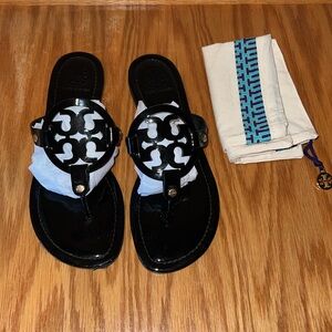 EUC black Tory Burch Miller Sandals